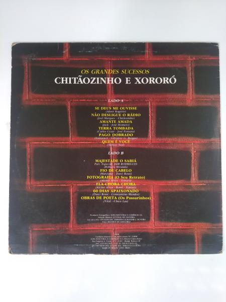 Disco de Vinil 60 Dias Apaixonado - Chitãozinhpo e Xororó