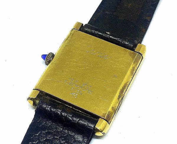 Cartier 18k clearance gold electroplated swiss