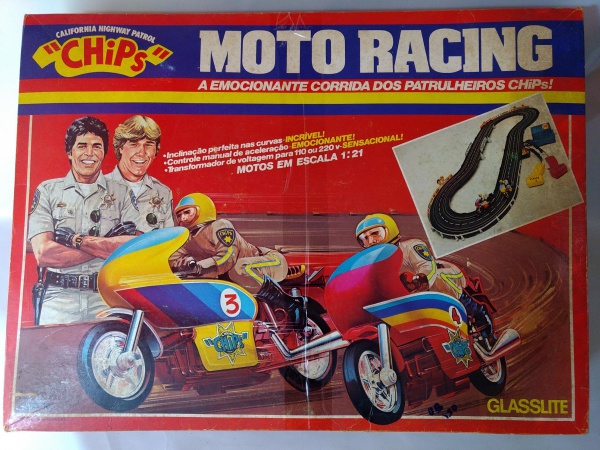 Brinquedos Raros - Conjunto Chips Moto Racing A Emocionante