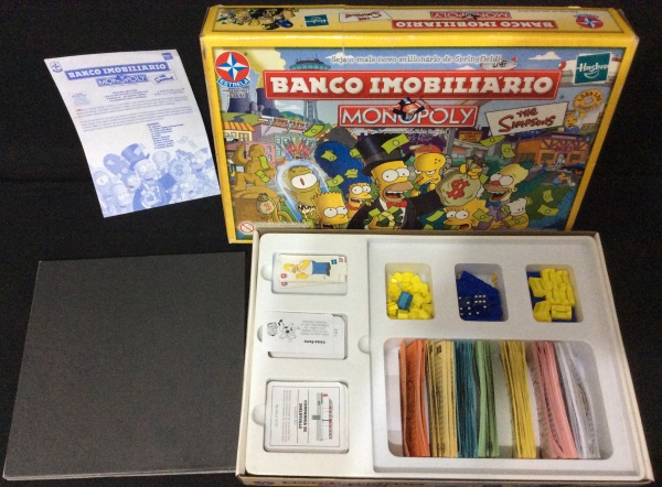 BANCO IMOBILIARIO MONOPOLY THE SIMPSONS DA HASBRO , FA