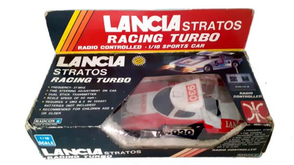 Antigo Carrinho controle remoto Lancia Stratos turbo. Funcionando