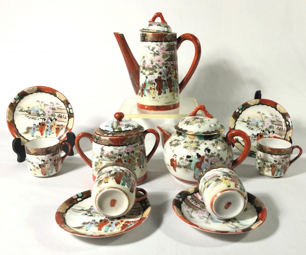 Conjunto Café Porcelana Casca de Ovo Japonesa H