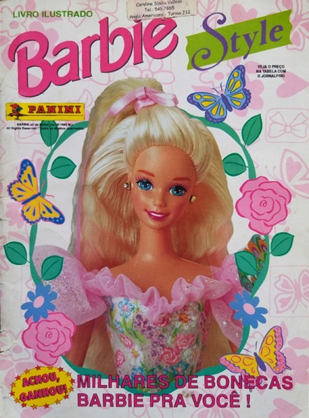 Álbum de Figurinhas Barbie com 10 Figurinhas