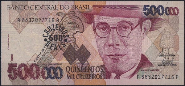 C308 Cédula Brasil 20 Reais CA (Mantega/Tombini) FE - Completei