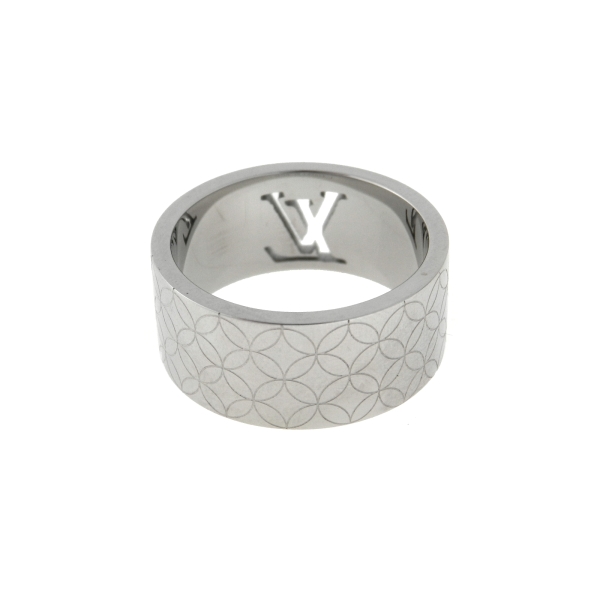 Anel Louis Vuitton - Produzido em aço inox - Tamanho 23