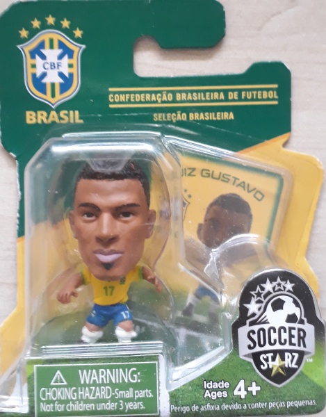 Mini Craque Soccerstarz - Dante, Ramires E Jô - Brasil