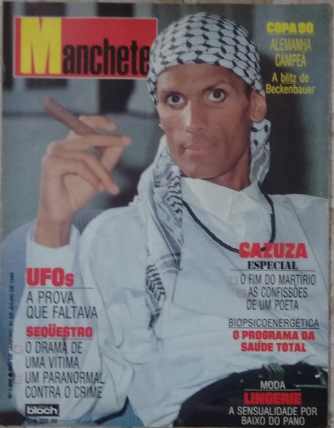 Revista MANCHETE - nº 1996 julho 1990 CAZUZA especial o