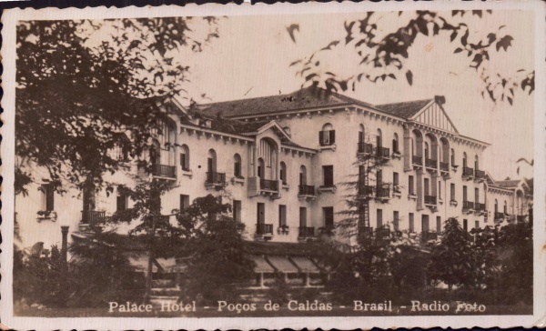 Cartão Postal Poços de Caldas, Fonte Luminosa, Radio Fo