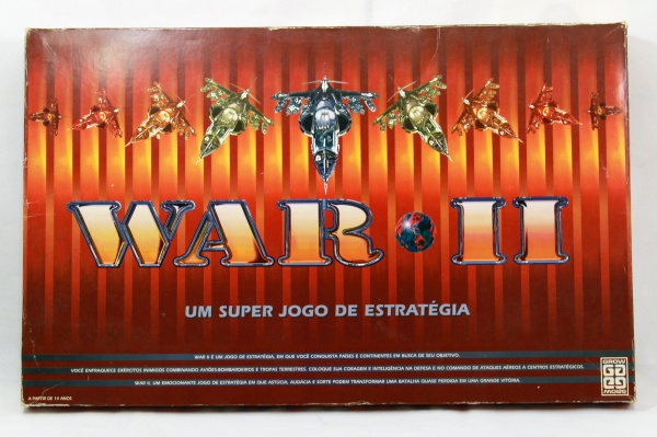 Brinquedos Raros - Jogo War II tabuleiro de encaixe Década de 1980