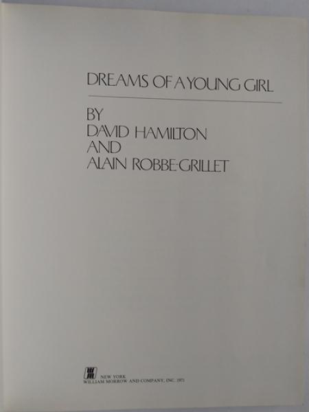 LIVRO: DREAMS OF A YOUNG GIRL, de David Hamilton. Nova