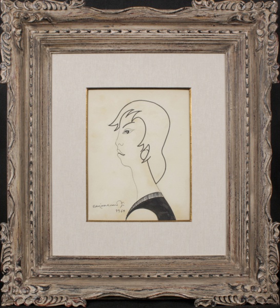 EMILIANO DI CAVALCANTI - Figura Feminina - 1964 - Desenho - 27x20,5 cm - ...