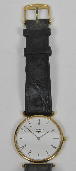 Longines Rel gio de pulso em plaque D or. Mostrad