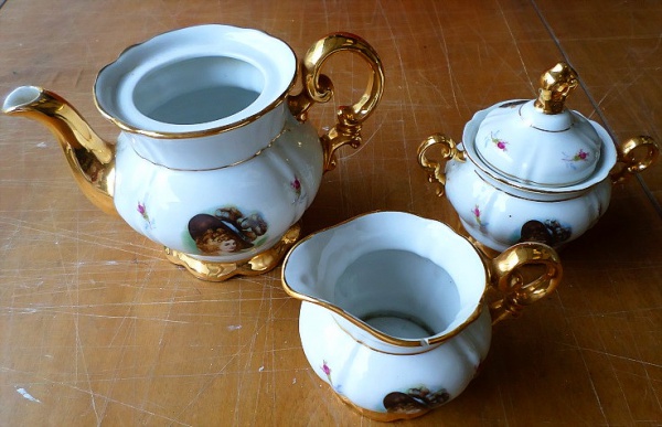 jogo de chá - Porcelana Real  Jogo de chá porcelana, Jogo de chá