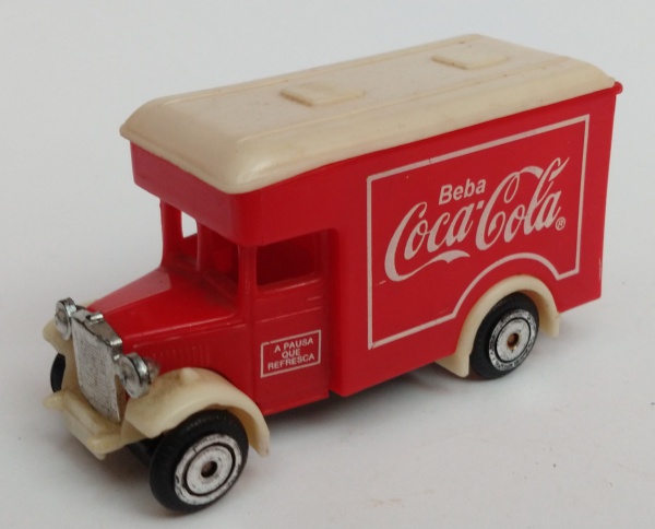 Antigo Caminhão Coca Cola Miniatura Plástico 17cm