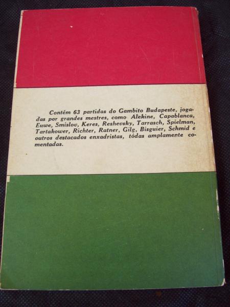 Livro: Teoria e Prática do Gambito Budapeste - F. A. Vasconcellos