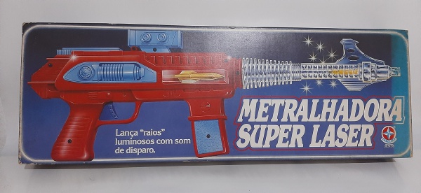 Brinquedo Colecionável Estrela - Metralhadora Super Laser, plástico duro,  caixa