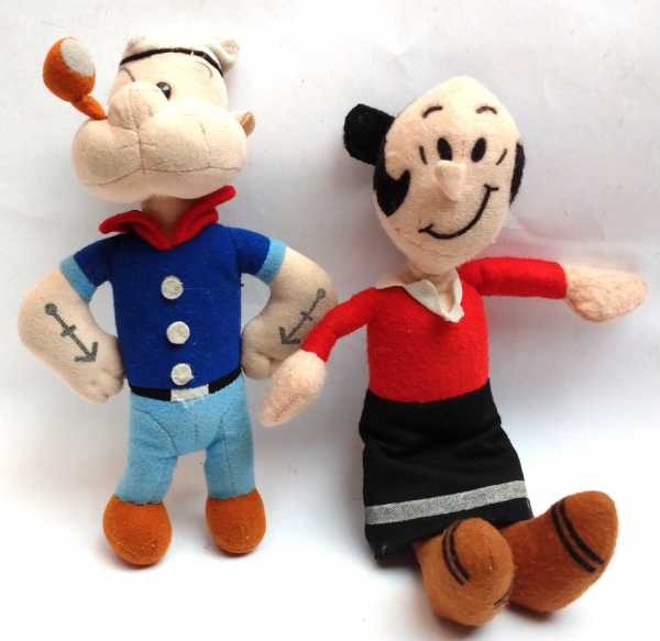 Preços baixos em Popeye Brinquedos de Personagens Antigos e