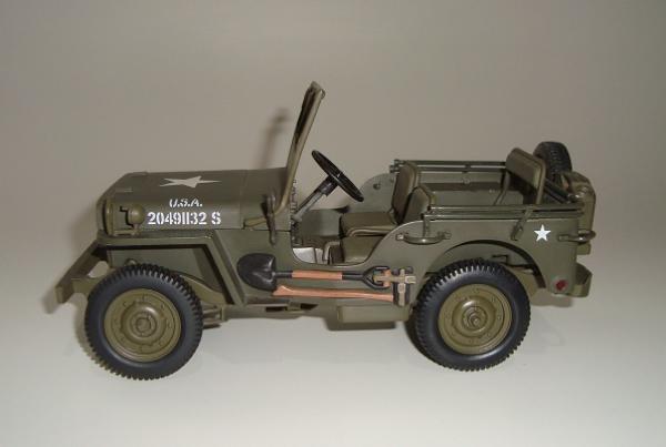 Miniatura - JEEP WILLYS 1945 - SEGUNDA GUERRA MUNDIAL - FABRICANTE