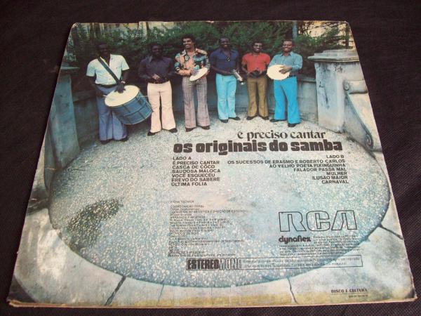 DISCO DE VINIL: LP OS ORIGINAIS DO SAMBA CANTA, ME