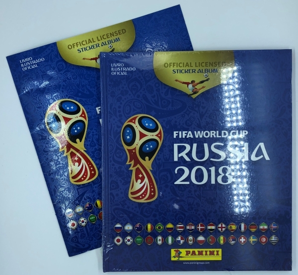 Álbum Capa Dura da Copa do Mundo Rússia 2018 + 60 Figurinhas