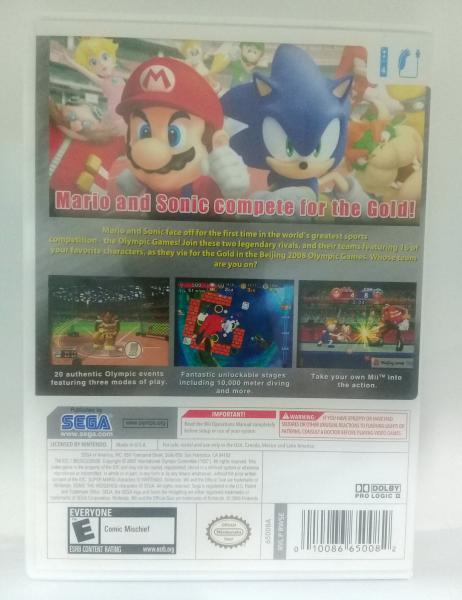 Usado: Jogo Mario & Sonic Olympic Games Beijing 2008 - Wii em