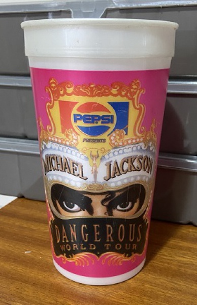 Copo da Pepsi - Promoção Michael Jackson - Dangerous World Tour
