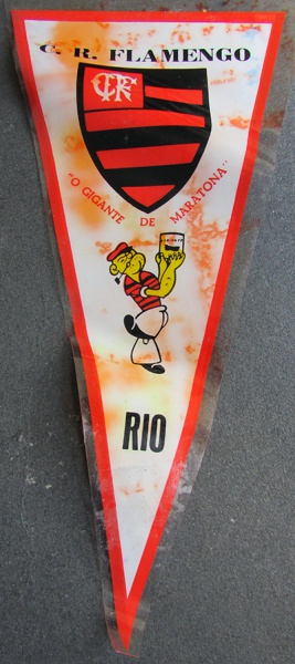 PLASTICO ANTIGO FLAMULA CLUBE DE REGATAS DO FLAMENGO