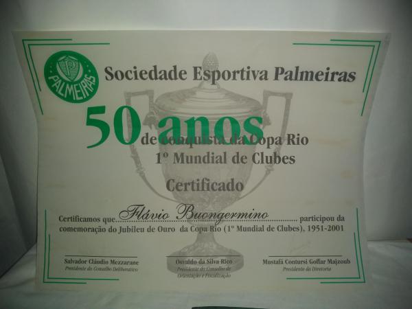Certificado Palmeiras Não Tem Mundial - Weirdo Arts
