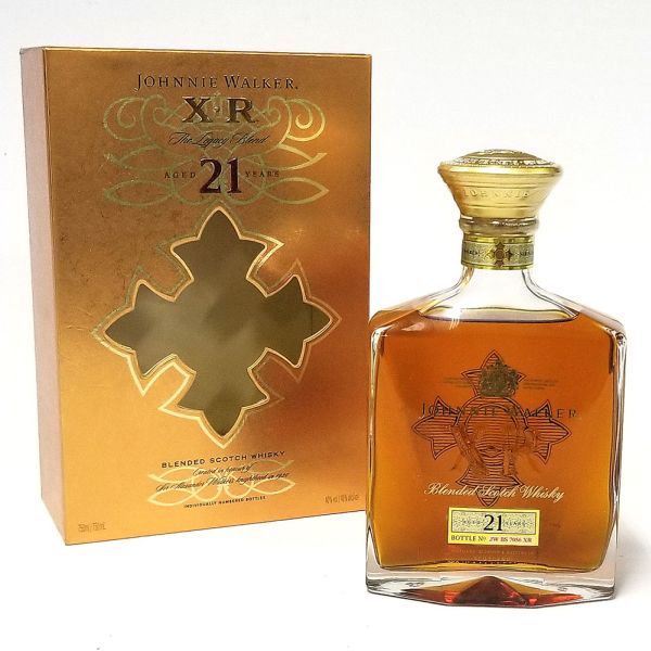 Whisky Johnnie Walker X.R - 21 anos, 750 ml, garrafa em formato