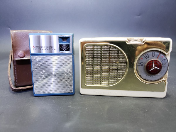 2 Rádios, Mitsubishi Eletric Six Transistor (com bolsa)