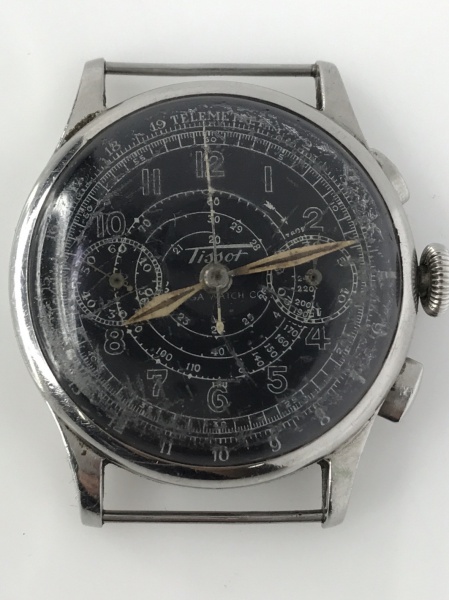 Raro TISSOT omega CHRONOGRAPH Vintage 1940 mostrador com v rias