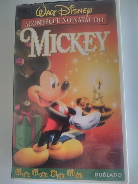 VHS ACONTECEU NO NATAL DE MICKEY - WALT DISNEY - DUBLA