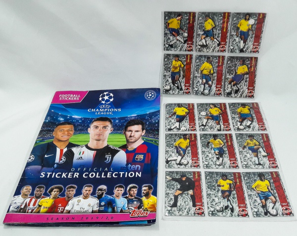 Figurinhas UEFA Champions League 2019/20 - lote com 10 envelopes