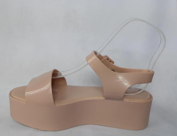 MELISSA - MAR - Sandália em plástico rígido, no tom nud