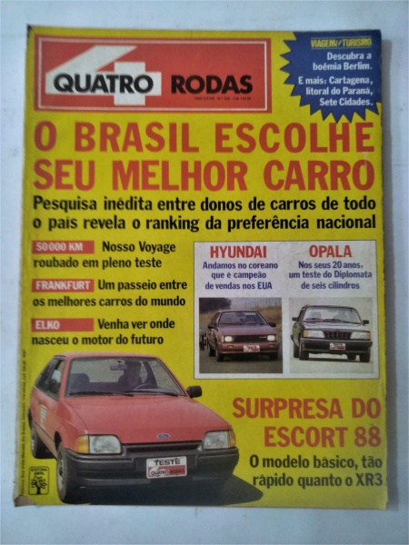 QUATRO RODAS de Novembro: os carros mais baratos de manter