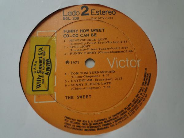 Disco de Vinil THE SWEET. Funny how Sweet, Co-Co can be