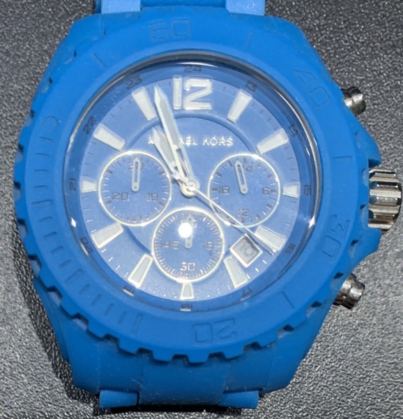 Relogio fashion michael kors pulseira azul