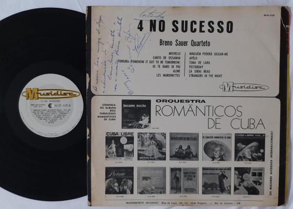 BRENO SAUER QUARTETO LP 60's jazz Bossa EXCELENTE.