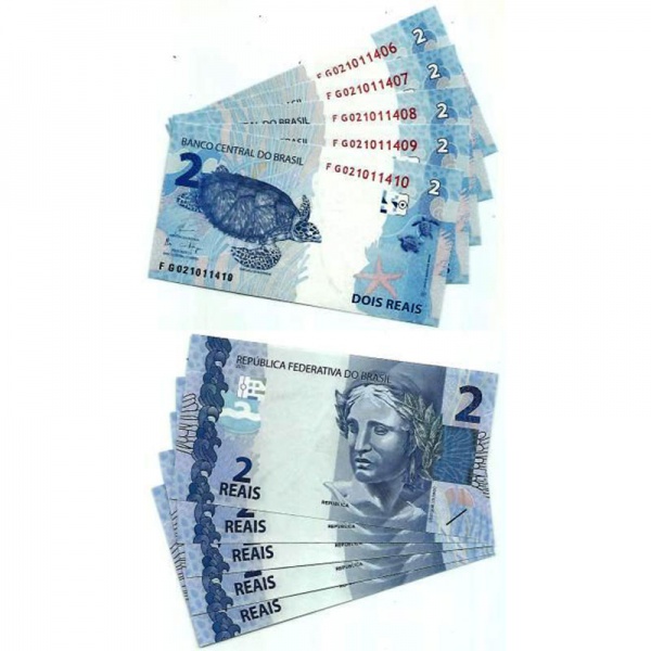 Cédula 2 Reais 2009 Caravelas Coleções