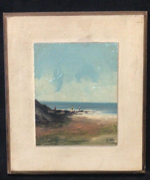 R. MORAIS. Óleo sobre placa. ACID. 1982. 16x13 cm. Mold