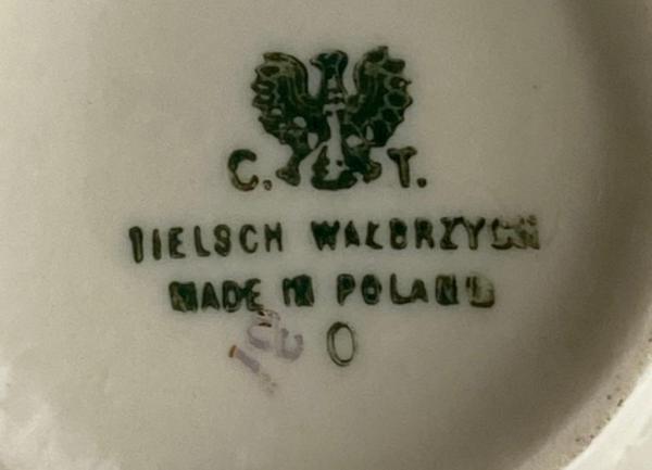 Jogo De Chá Antigo Porcelana Polonesa Tielsch (4 Trios).