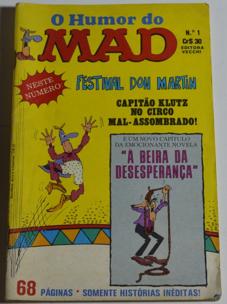 Revista em quadrinhos O Humor do MAD Nº 1 , Editora Vecchi