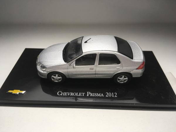 Chevrolet Prisma - 2012 Prata Miniatura carro de coleçã