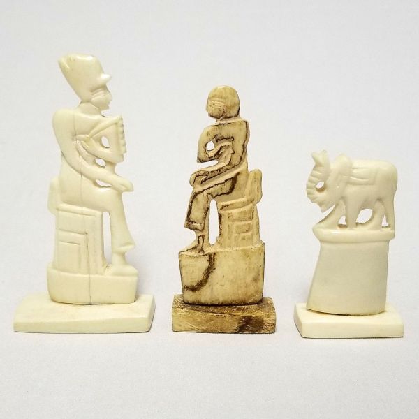 Jogo De Xadrez Egípcio Tabuleiro De Luxo 32 Peças Magnificas