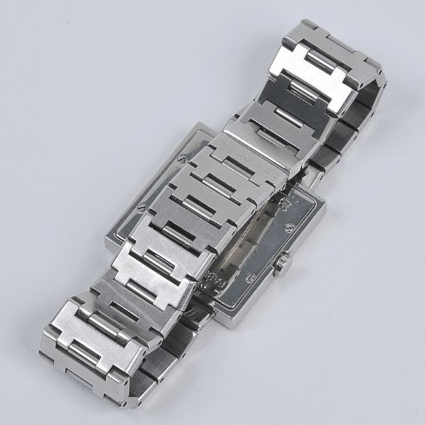 relogio bvlgari prata quadrado