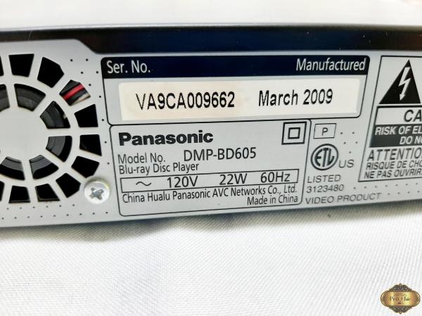 Aparelho para Blu-ray da Panasonic, modelo DMP-BD605. 1