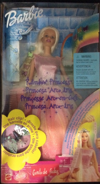 BARBIE PRINCESA ARCO IRIS CONTO DE FADAS COMPLETA E NA CAIXA