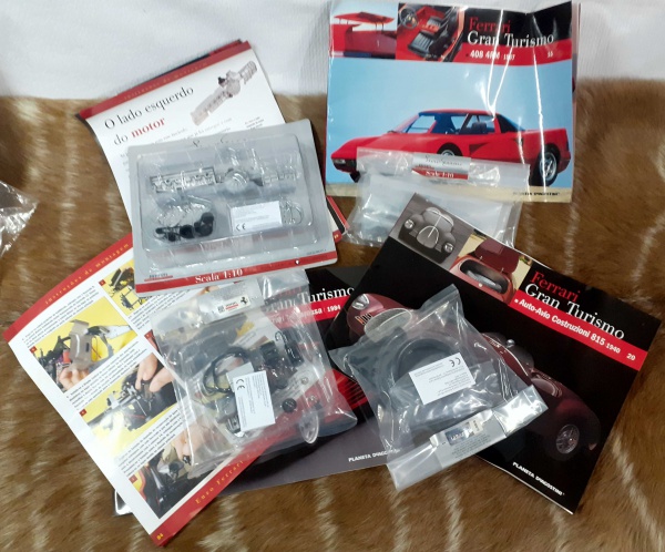 ENZO FERRARI PLANETA DEAGOSTINI PEÇAS, com fascículo e manual