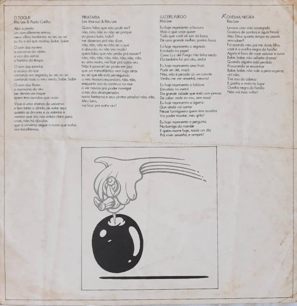 RITA LEE & TUTTI FRUTI - Fruto proibido LP 1975 Gatefol