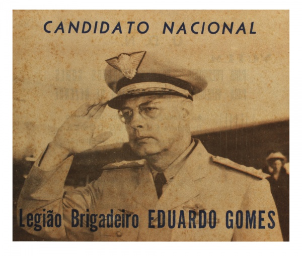 Panfleto da Legião Brigadeiro Eduardo Gomes, indicando